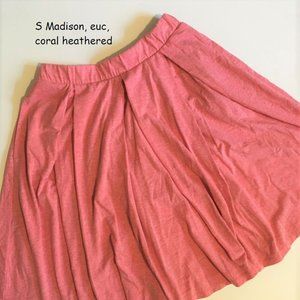S Lularoe Madison skirt, heathered coral